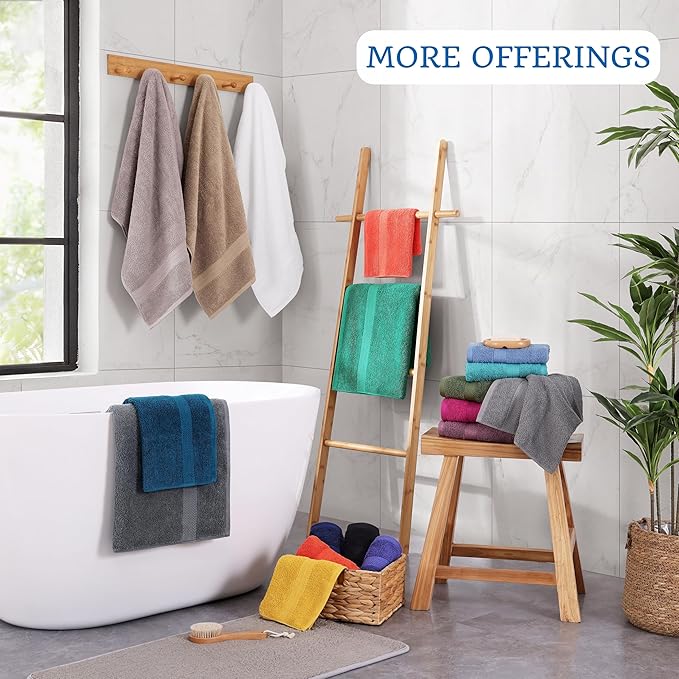 Lane Linen 100% Cotton 4 Pack Bath Sheets