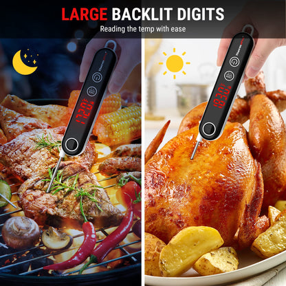 ThermoPro TP18 Instant Read Meat Thermometer Digital with Thermocouple Sensor, Cooking Food Thermometer for Grill, Smoker, BBQ, Oil Deep Frying, Candy, Kitchen Thermometer