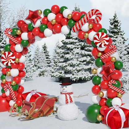 Christmas Balloon Arch Kit, 162PCS Christmas Balloon Garland
