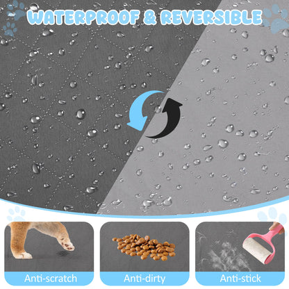 HezzLuv Waterproof Dog Bed Cover Pet Blanket Sofa Cover Mattress Furniture Protector, Washable, Reversible, Scratch-Proof, Pet Fur Resistant, for Puppy Medium Large Dogs and Cats