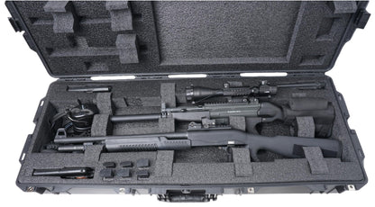 Case Club 2 Rifle (or Shotgun) Waterproof Case fits Multiple Guns & 3 Pistols