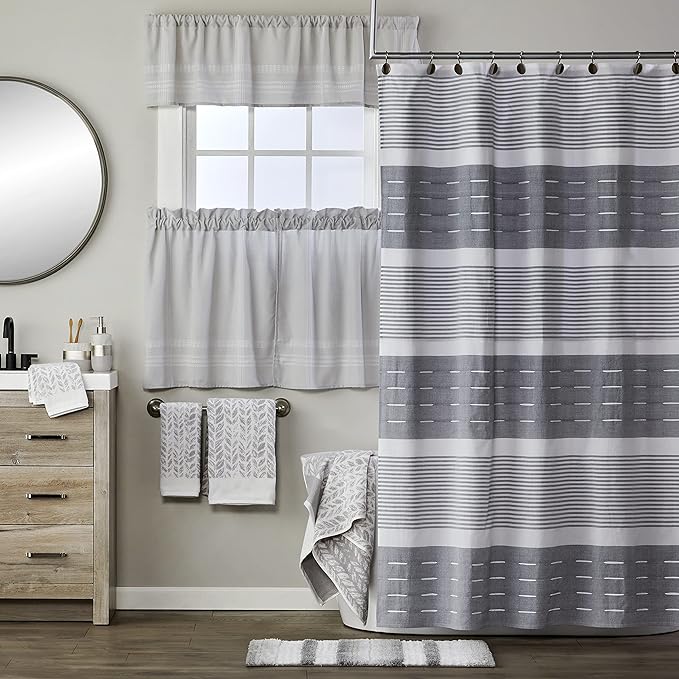 SKL Home Distressed Leaves 100% Turkish Cotton Premium 2-Piece Hand Towel Set