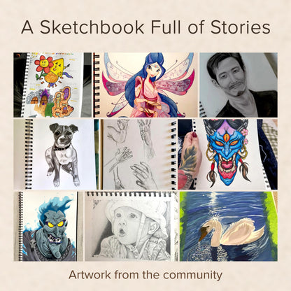 A4 Sketchbook for Artists Hardcover – 200GSM Very Thick Paper – Large Sketch Pad Art Book, Spiral Bound Book for Children – Drawing Book 21.6x28cm, 40 Sheets / 80 Pages