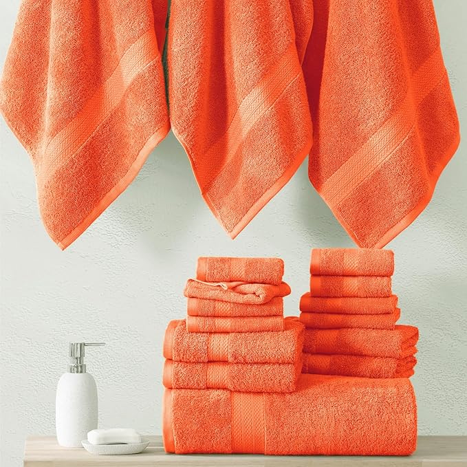 Lane Linen 100% Luxury Cotton Towel Set