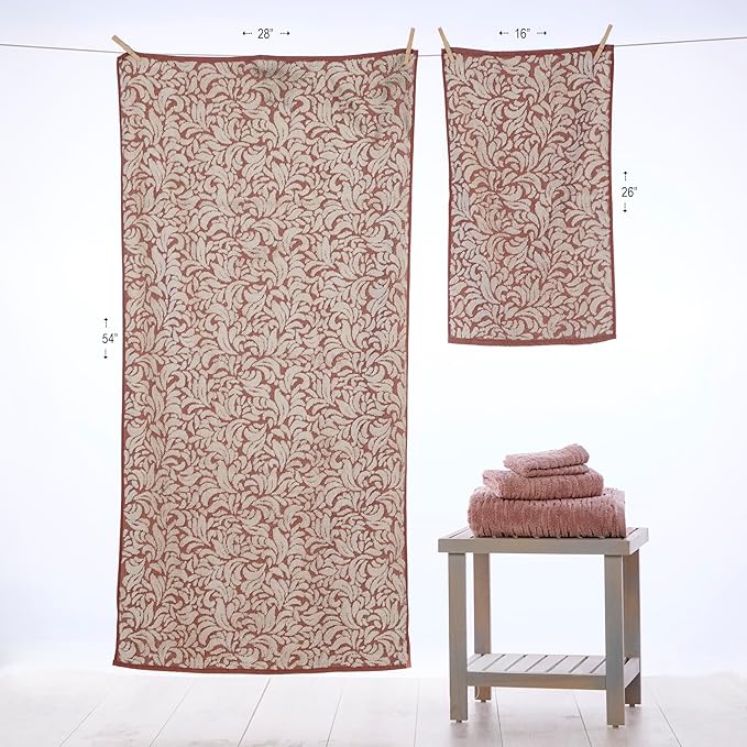 SKL Home Renan 100% Turkish Cotton Premium 2-Piece Hand Towel Set, 600 GSM