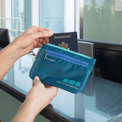 Travelon World Travel Essentials Set Of 2 Currency and Passport Organizers