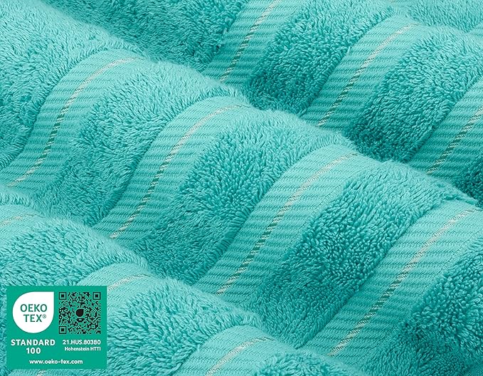 American Soft Linen Luxury 4 Piece Bath Towel Set, 600 GSM 100% Cotton Turkish