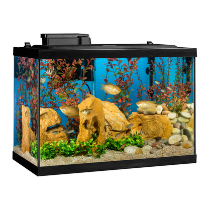 Tetra Aquarium, 20 Gallon, Complete Tropical Fish Tank Kit With LED Lighting And Decor For Freshwater Fish