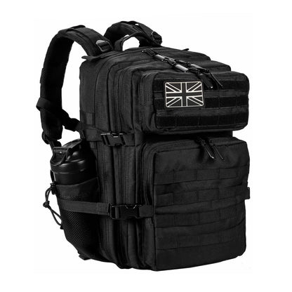 LHI Military Tactical Backpack for Men and Women 45L Large waterproof Rucksack for School, Hiking, Trekking, Hunting