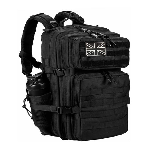 LHI Military Tactical Backpack for Men and Women 45L Large waterproof Rucksack for School, Hiking, Trekking, Hunting