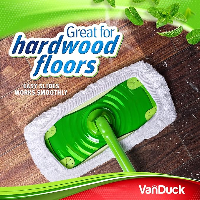 VanDuck Reusable 100% Cotton Mop Pads Compatible