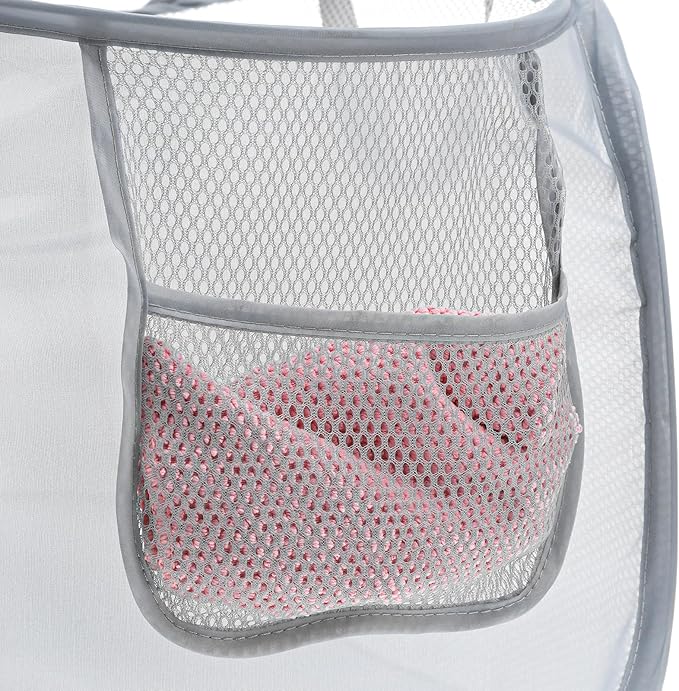 4 Pcs Foldable Pop Up Laundry Hampers, Mesh Laundry Basket