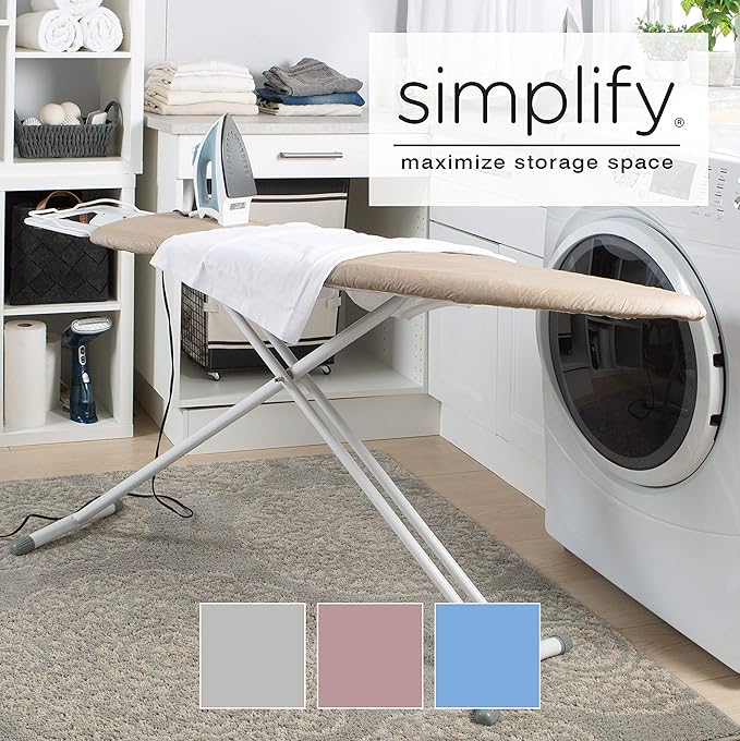 Simplify Ironing Board Cover and Pad | Silicone Coated | Scorch Resistant |