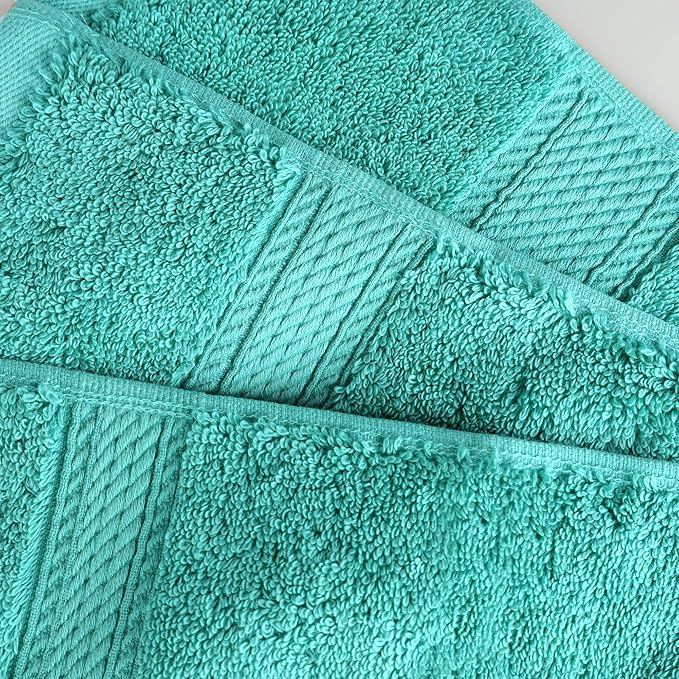 SUPERIOR Egyptian Cotton Pile 8 Piece Towel Set, Includes 2 Bath, 2 Hand