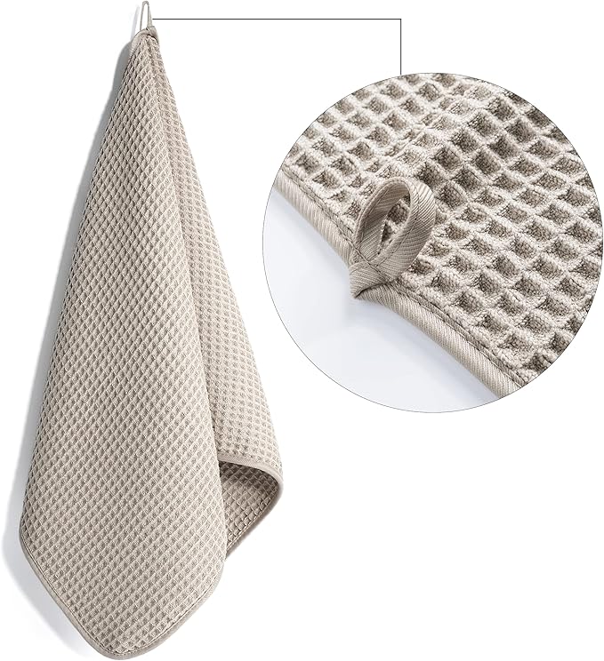 POLYTE 430 GSM Microfiber Lint Free Hand Towel, 16 x 30 in, 4 Pack
