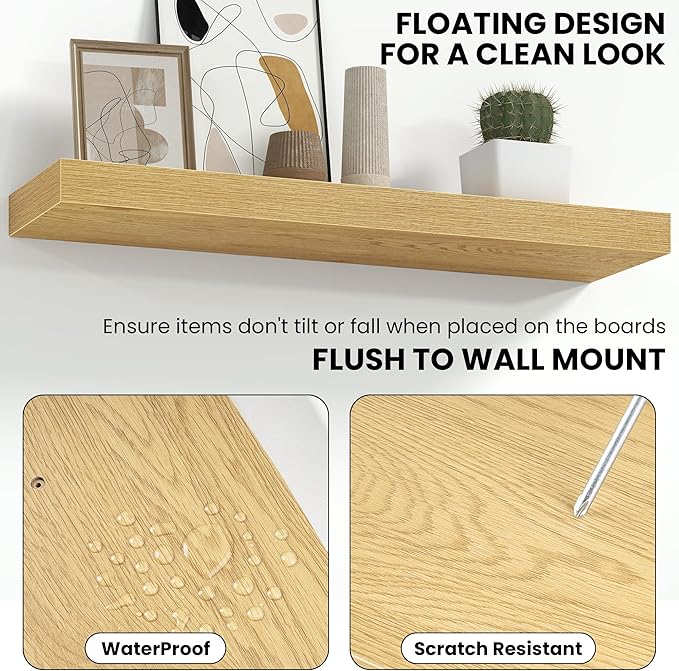 Fun Memories 55 Inch Floating Shelves