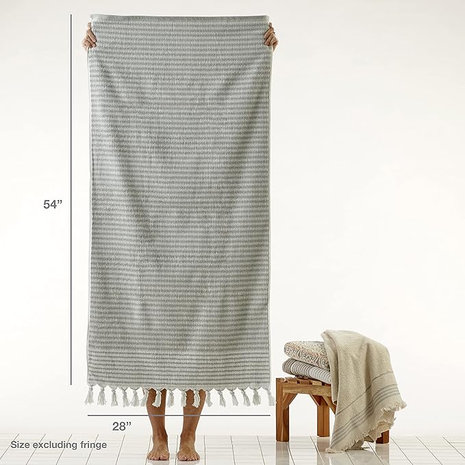 SKL Home Longborough 100% Turkish Cotton Premium Bath Towel, 640 GSM, Soft &