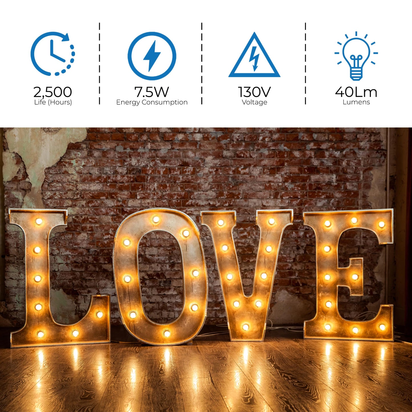 OHBULBS S11 Indicator Incandescent Ceramic White Night Bulb with E26 Base, 7.5W White Light with 40 Lumen Brightness, Perfect for Home Decor, Pack of 20