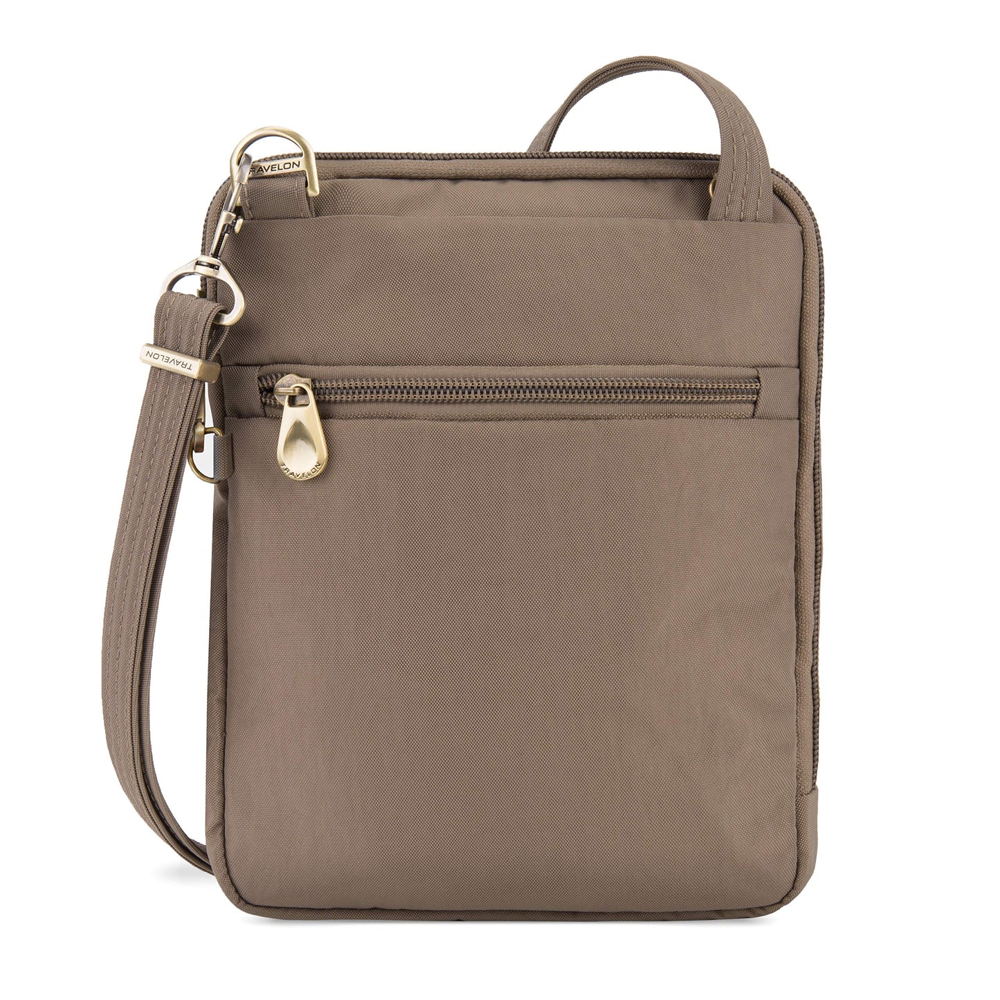 Travelon Anti-Theft Signature Quilted Slim Pouch, Sable, One Size, Anti-theft Signature Quilted Slim Pouch