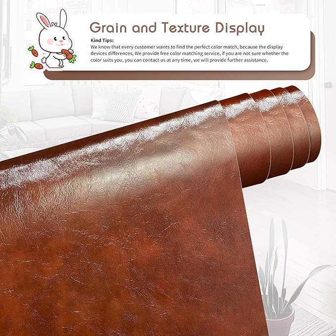 KING MOUNTAIN Leather Repair Patch, 16 x 60 Inches Self-Adhesive Repair Tape