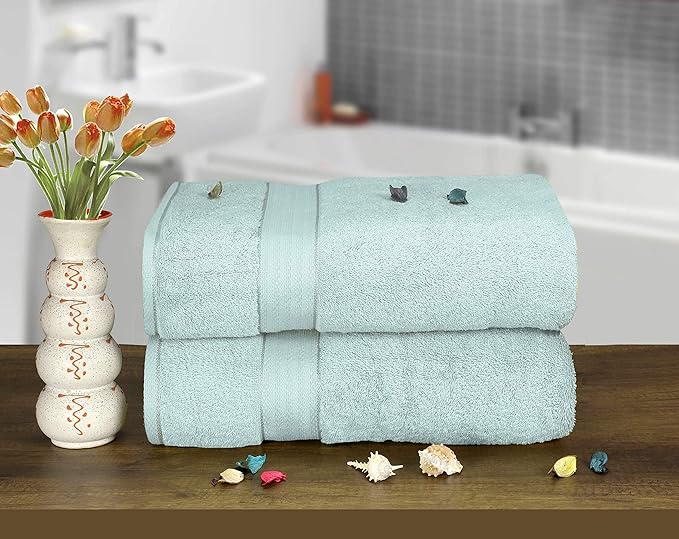GLAMBURG 700 GSM Premium Oversized Extra Large Cotton Bath Sheet 35x70-100%