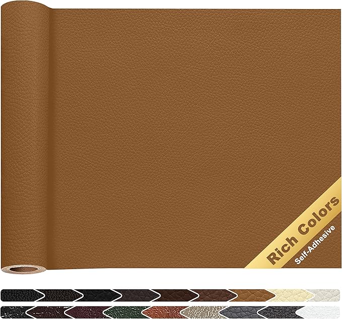 KING MOUNTAIN Leather Repair Patch, 16 x 60 Inches self Adhesive Leather Repair