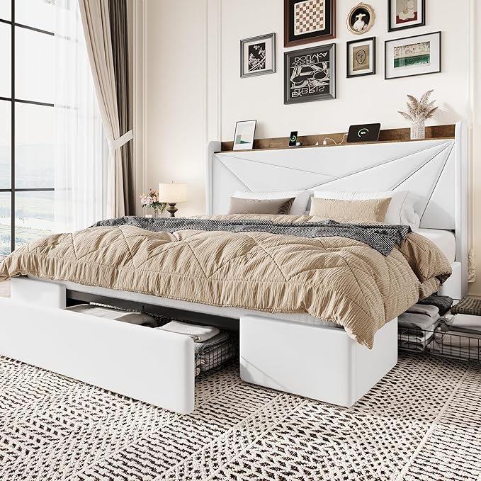 SHA CERLIN King Size Bed Frame