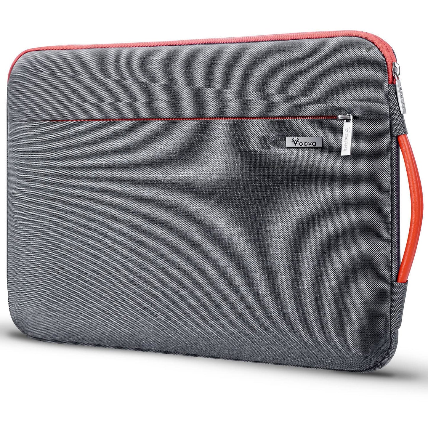 Voova 360°Protective Laptop Sleeve Case 15.6 inch, Waterproof Slim Computer Cover Bag with Handle Compatible with MacBook Pro 16, 15.6”-16” HP Acer Lenovo Asus Dell Laptop, Grey
