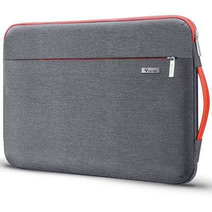 Voova 360°Protective Laptop Sleeve Case 15.6 inch, Waterproof Slim Computer Cover Bag with Handle Compatible with MacBook Pro 16, 15.6”-16” HP Acer Lenovo Asus Dell Laptop, Grey