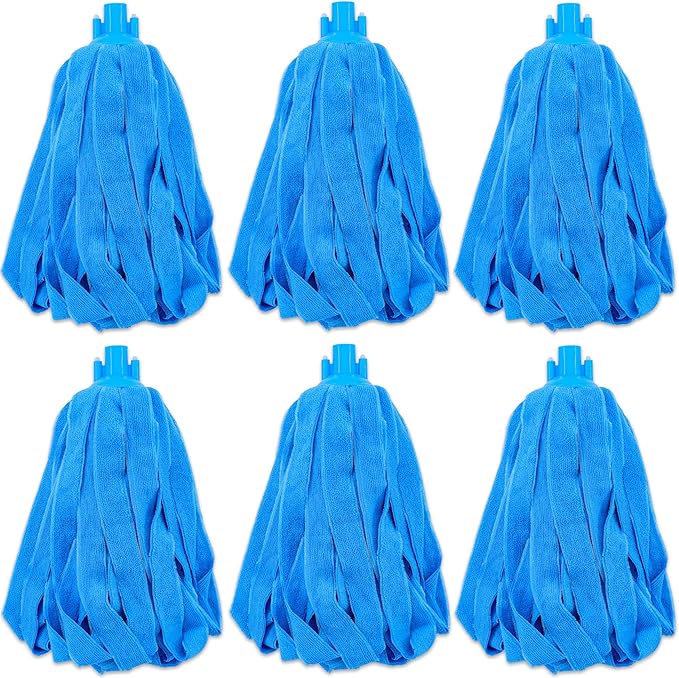 Microfiber Cloth String Mop Head Refill, Loop End Screw On Mop Head Compatible