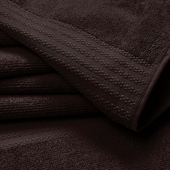 GLAMBURG Ultra Soft 12-Piece Washcloths Set 13x13-100% Ringspun Cotton