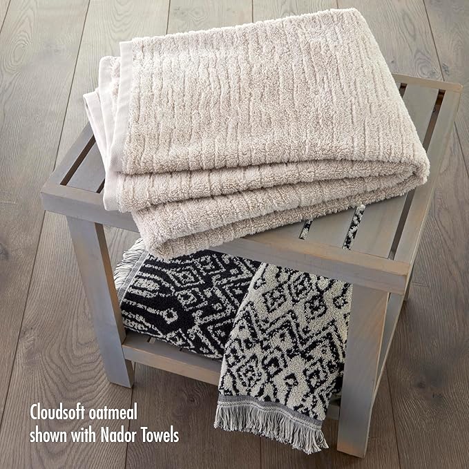 SKL Home CloudSoft Cotton Luxury 4 Pc Bath Towel Set