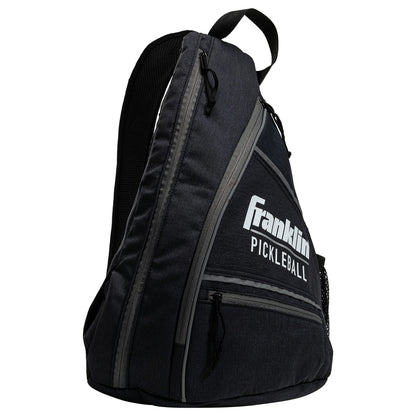 Franklin Sports Pickleball Bags - Pickleball Sling Bag Backpack for Gear + Equipment - Bag for Men Women - Holds Paddles, Balls + Accessories - Charcoal
