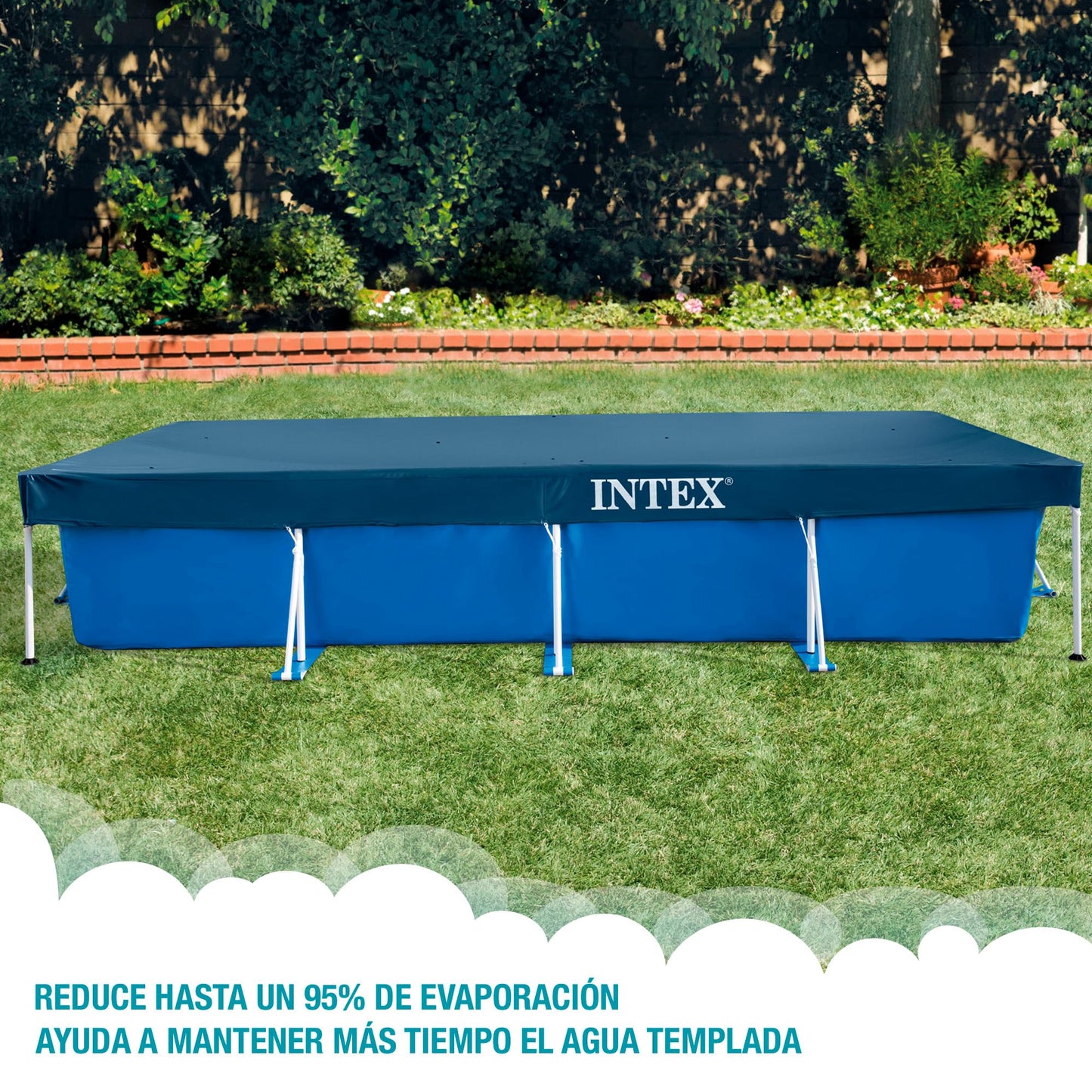 Intex 28039 Protective cover for rectangular pool Blue 450 x 220 x 20 cm