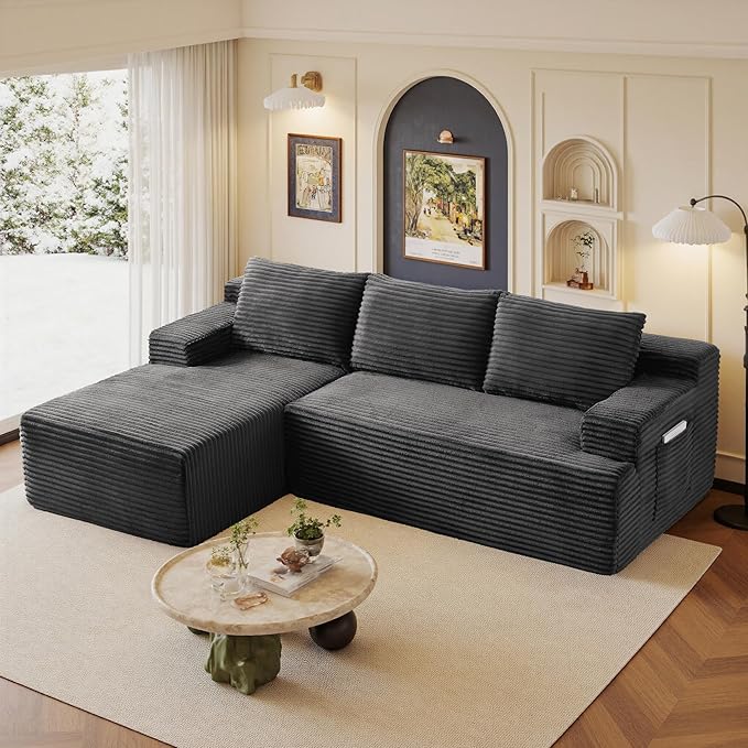 96" Sectional Couches for Living Room Cloud Couch Sofa