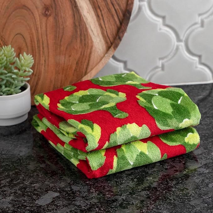 T-Fal Fiber Reactive Print Kitchen Towels: Highly Absorbent, Super Soft
