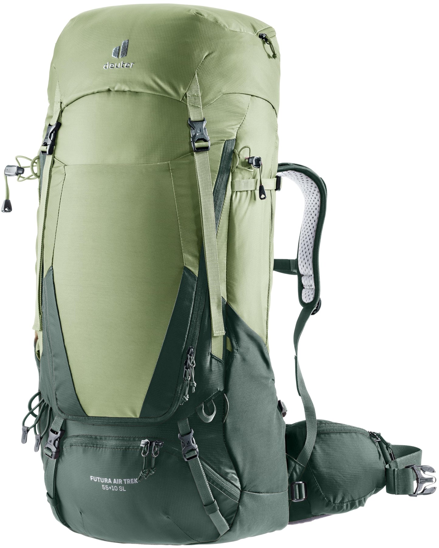 Deuter Women's Futura Air Trek 55 + 10 SL Hiking Backpack - Grove-Ivy