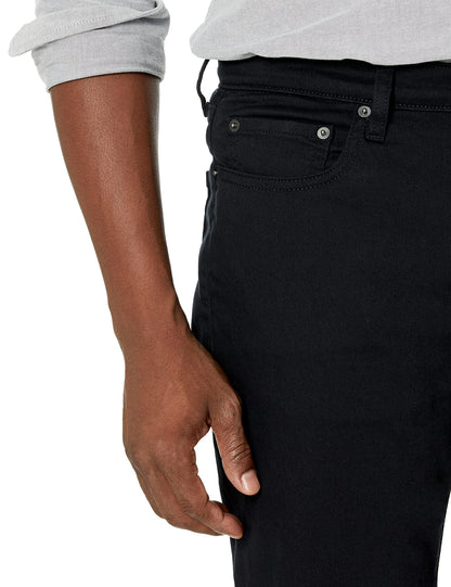 Amazon Essentials Men's Athletic-Fit Stretch Jeans - Discontinued Colours, Black, 36W / 32L