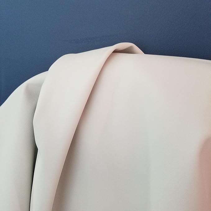 White Soft Faux Vegan PU {Peta Approved Vegan} Leather by The Yard Synthetic