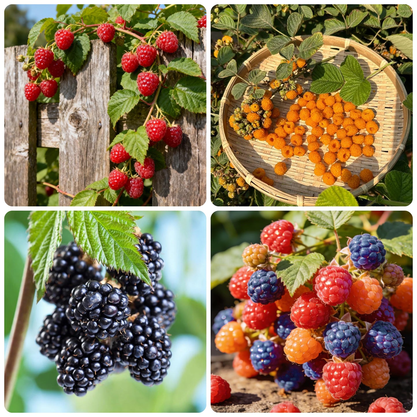 500 Raspberry Seeds, Mix Rubus Idaeus Seed for Planting, Perennial Non-GMO Fresh Fruit Seed for Home Garden Outdoor