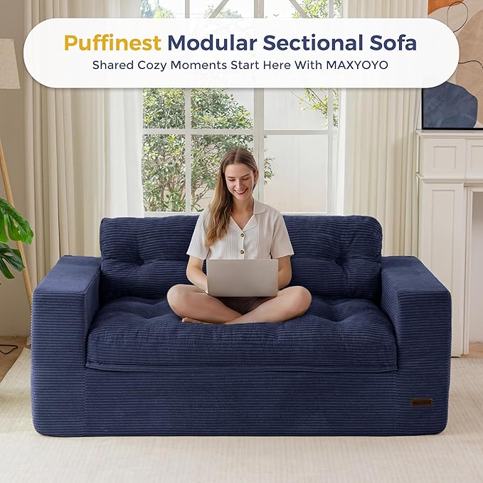 MAXYOYO 63" Loveseat Sofa Couch