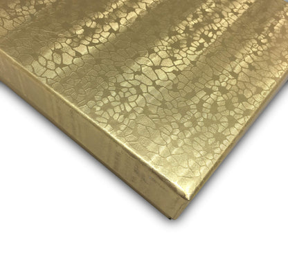 TheDisplayGuys - 25-Pack #33 Cotton Filled Cardboard Paper Jewelry Boxes Gift Case - Gold Foil (3.5" x 3.5" x 1.0") - for Shipping or Storage