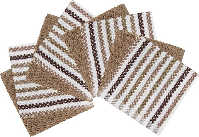 Bumble Towels Premium Dish Cloths 12"x12" | 100% Natural Ring Spun Cotton Tea