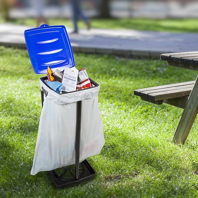 Portable Trash Bag Holder – Collapsible 13-Gallon Garbage Bin