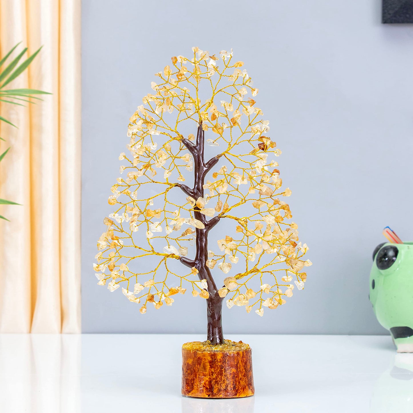 Crocon® Citrine Crystals Tree, Gifts, Birthday Gifts for Women, House Warming Gift New Home Decor, Healing Crystals Spiritual Present, Mom Birthday Gift Her, Decor, Gemstones Money Tree Positivity