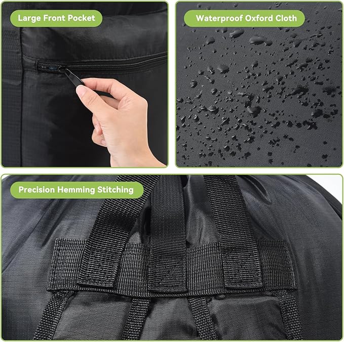 OTraki Large Laundry Backpack 100L Heavy Duty Travel Laundry Bags Hamper Bag
