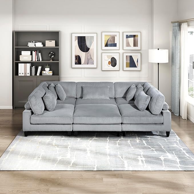 Lexicon 120 Inch Modular Sectional Sofa
