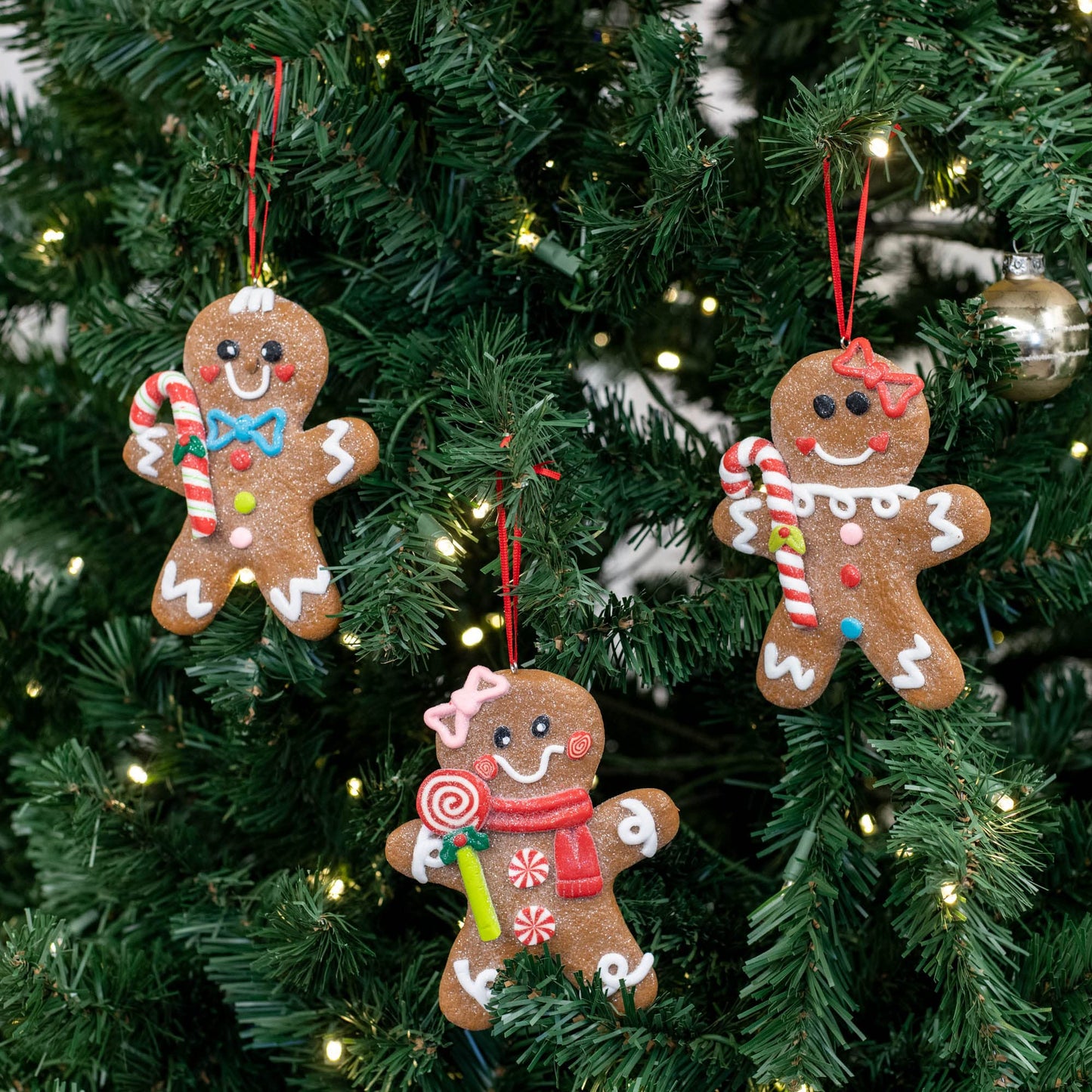 Gingerbread Man PVC Ornament by RAZ Imports, Inc