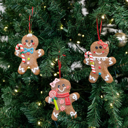 Gingerbread Man PVC Ornament by RAZ Imports, Inc