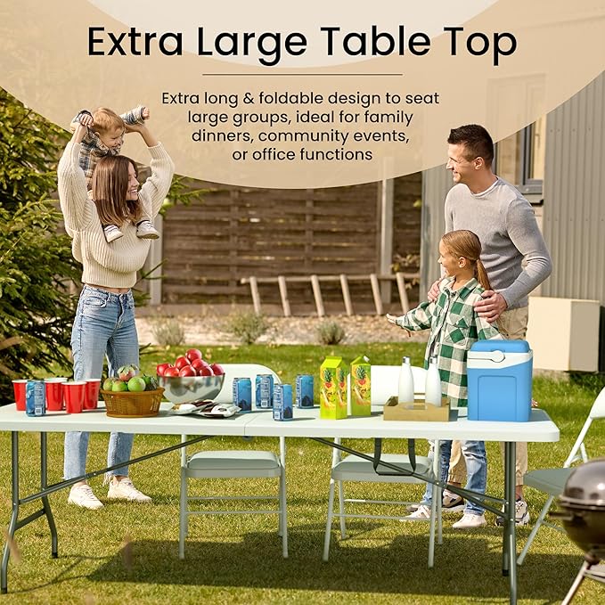 Our Modern Space 8 Feet Foldable Table